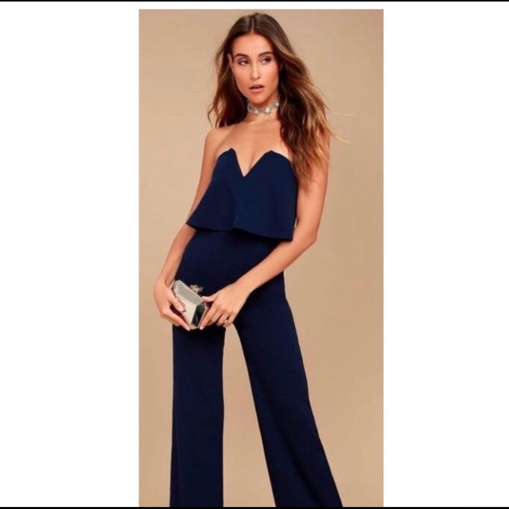 Lulus navy blue romper